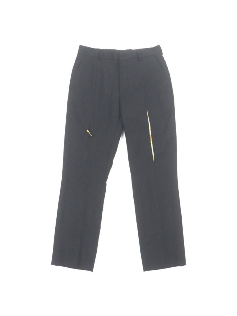 Fendi Wool Pants Trousers Black 46